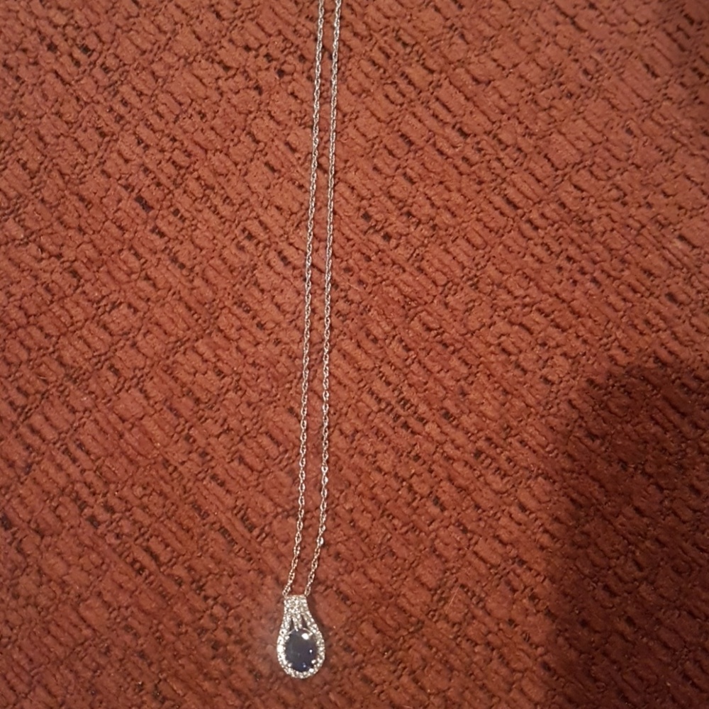 Sapphire and Diamond Necklace